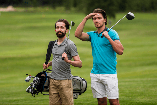 front-view-adult-friends-playing-golf